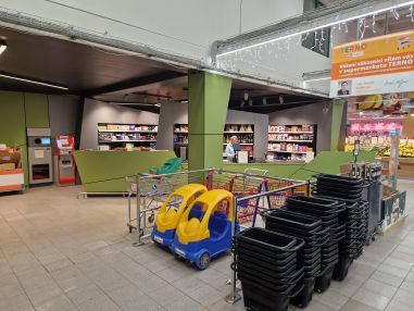 Nová recepce supermarketu Terno